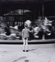 Jules Aarons  -  Hitching A Ride / Silver Gelatin Print  -  9 x 9