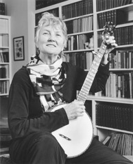 Tim Barnwell  -  Peggy Seeger playing banjo, 2004 / Pigment Print  -  11x14 or 16x20