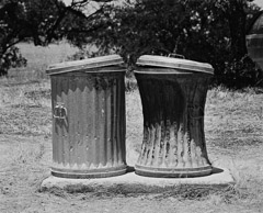Edna Bullock  -  Garbage Cans 1983 / Pigment Print  -  available in multiple sizes