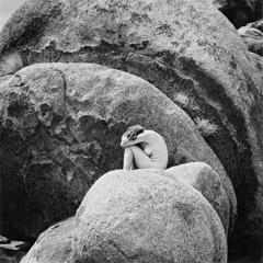 Edna Bullock  -  Peggy and Round Rocks 1991 / Pigment Print  -  available in multiple sizes