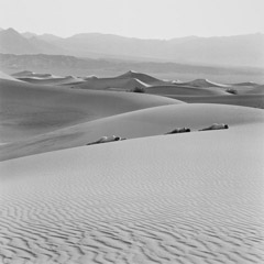 Edna Bullock  -  Three Nudes on Dunes 1990 / Pigment Print  -  available in multiple sizes