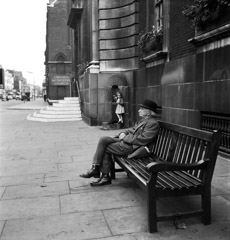 Mario DiGirolamo  -  The Old & The Young, London, England, 1955 / Silver Gelatin Print  -  Available in multiple sizes