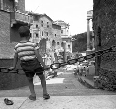 Mario DiGirolamo  -  Swing of Centuries, Rome Italy, 1957 / Silver Gelatin Print  -  Available in multiple sizes