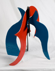 David Hayes  -  Small Sculpture, 2002 / Painted Steel  -  20.5V x 20 x 18
