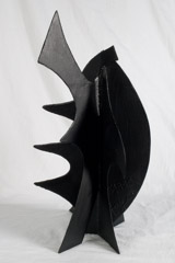 David Hayes  -  Small Sculpture, 1990 / Painted Steel  -  27V x 15 x 14