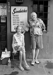 Thomas Neff  -  Susie Chenevert and Joseph Bode, Evelyn's Place, Chartres Street, French Quarter, September 17, 2005 / Silver Gelatin Print  -  20 x 24