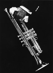 Herb Snitzer  -  Louis Armstrong trumpet and handkerchief, 1960 / Silver Gelatin Print  -  11 x 14