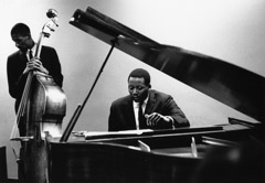 Herb Snitzer  -  Bassist Ron Carter and pianist Randy Weston, NYC, 1961 / Silver Gelatin Print  -  11 x 14