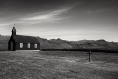 Cara Weston  -  Black Church, Iceland 2016 / Pigment Print  -  Available in Multiple Sizes