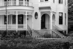 Tim Barnwell  -  2325, College of Charleston, detail of Victorian building (Wilson-Sottile House), SC /   -  