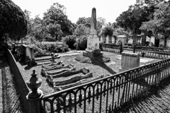 Tim Barnwell  -  2427, Laurel Grove Cemetery, Glover family grave with rail enclosure, Savannah, GA /   -  