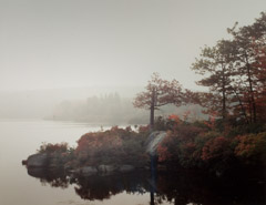 Robert Glenn Ketchum  -  Foggy Dawn at Pine Meadow Lake, 1982 / Cibachrome Print  -  24 x 30