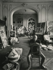 Arnold Newman  -  Pablo Picasso, Cannes, France, 1956 / Silver Gelatin Print  -  9.75 x 7.5