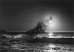 Pirkle Jones  -  Sun and Wave, 1952 / Silver Gelatin Print  -  27 x 39  (frame size 38 x 49)