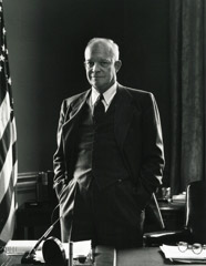 Arnold Newman  -  Dwight D. Eisenhower, New York, NY, 1950 / Silver Gelatin Print  -  13 x 10 (11 x14)