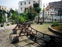 Laura Noel  -  Roller Coaster, Havana Cuba, 2007 / Chromogenic Print  -  19 x 23, Cuban playgrounds have varying  borders close to this size