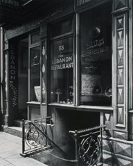 Berenice Abbott  -  Lebanon Restaurant, NY, 1936 / Silver Gelatin Print  -  14.75 x 18
