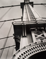 Berenice Abbott  -  Manhattan Bridge Looking Up, New York, 1936 / Silver Gelatin Print  -  16 x 20