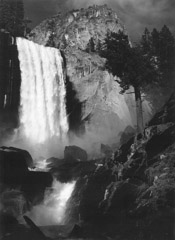 Ansel Adams  -  Vernal Falls, Yosemite Valley, 1948 / Silver Gelatin Print  -  11 x 9