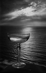 Ansel Adams  -  Campagne in a glass / Silver Gelatin Print  -  31 x 20 (38x26 mat)