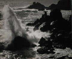Ansel Adams  -  Surf & Rocks, Timber Cove, CA / Silver Gelatin Print  -  11 x 14