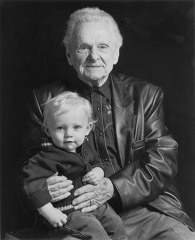 Tim Barnwell  -  Ralph Stanley, Sr. holding grandson, Ralph III, 2007 / Pigment Print  -  11x14 or 16x20