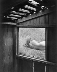 Wynn Bullock  -  Barbara through Window, 1956 / Pigment Print  -  9x12, 11x14 or 16x20