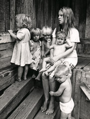 Al Clayton  -  Young Mother with Children / Pigment Print  -  Available in Multiple Sizes