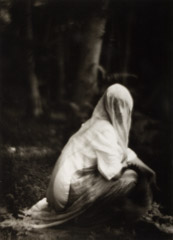 Imogen Cunningham  -  Veiled Woman, 1910 -1912 / Silver Gelatin Print  -  12.5 x 9.25   CW-0066