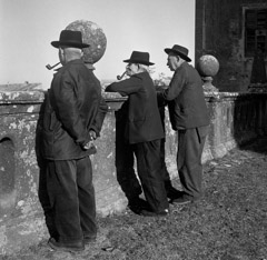 Mario DiGirolamo  -  Three Pensioners,Italy, 1964 / Silver Gelatin Print  -  Available in multiple sizes