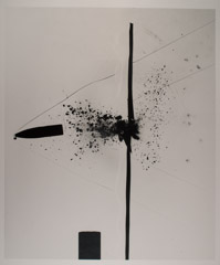 Harold Edgerton  -  Bullet Though Plexiglass, 6201.2000 / Silver Gelatin Print  -  17.5 x 14.5
