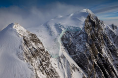 Peter Essick  -  Mount Vaux, Hanbury Glacier, 2013 / Pigment Print  -  12 x 18