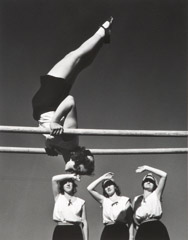 John Gutmann  -  Czechoslovakian Gymnasts. San Francisco, 1939 / Silver Gelatin Print  -   8x10