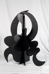 David Hayes  -  Small Sculpture, 1995 / Painted Steel  -  30V x 25 x 16