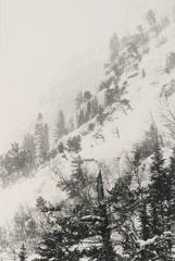 Robert Glenn Ketchum  -  Avalanche Lake Basin (Cirque Headwalls in a Blizzard), 1974, Winters: 1970-1980 / Silver Gelatin Print  -  9.5 x 7