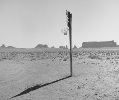 Bob Kolbrener  -  Navajo Basket, Monument Valley, AZ, 1982 / Silver Gelatin Print  -  20 x 24
