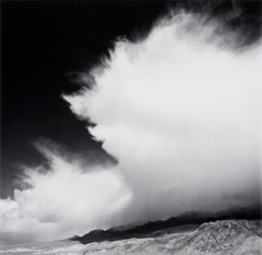 Bob Kolbrener  -  Rain Cloud, Death Valley, UT, 1998 / Silver Gelatin Print  -  16 x 20