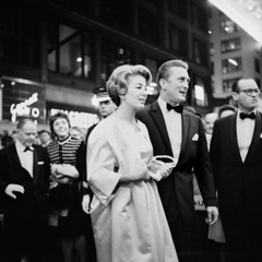 Vivian Maier  -  Kirk Douglas at the premiere of the movie 