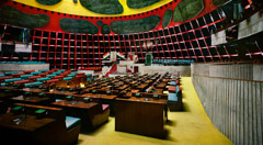 Richard Pare  -  Interior, Assembly Chamber, Chandigarh (2012) / Chromogenic Print  -  Available in Multiple Sizes