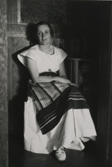 Rondal Partridge  -  Dorothea in the Kitchen, 1930's / Silver Gelatin Print  -  9 x 6