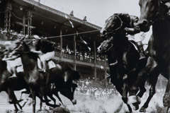 Alexander Rodchenko  -  Horse Race, 1935 / Silver Gelatin Print  -  6 x 8.75