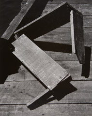 Aaron Siskind  -  Wood Planks #4 / Silver Gelatin Print  -  12 x 9.5