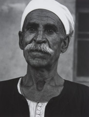 Paul Strand  -  Sheik Abdel Hadi Misyd, Attar Farm, Delta, Egypt, 1959 / Silver Gelatin Print  -  9.5 x 7.25
