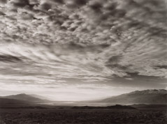 Al Weber  -  Buttermilk Sky, Death Valley, 1970 / Silver Gelatin Print  -  10 x 13.25