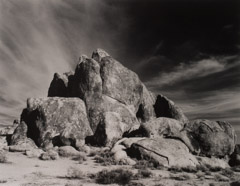 Al Weber  -  Rock Outcrop, Alabama Hills, 2001 / Silver Gelatin Print  -  10.25 x 13.25