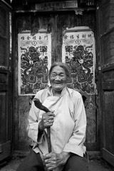 Zeng Yi  -  Blessings from Door Gods, 门神祈福, Shandong, 2007 / Pigment Print  -  16x20