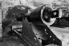 Tim Barnwell  -  2312, Canon, viewed from rear, inside station, at Fort Moultrie, Charleston,SC /   -  