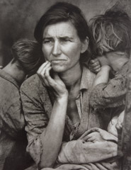 Dorothea Lange  -  Migrant Mother, 1936 / Silver Gelatin Print  -  11.75  x 9.25