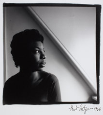 Herb Snitzer  -  Nina Simone, at Home, Philadelphia, 1959 / Silver Gelatin Print  -  8 x 10