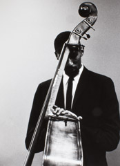 Herb Snitzer  -  “Quiet Time”, Bassist Ron Carter, UN Concert, NYC, 1961 / Silver Gelatin Print  -  11 x 14